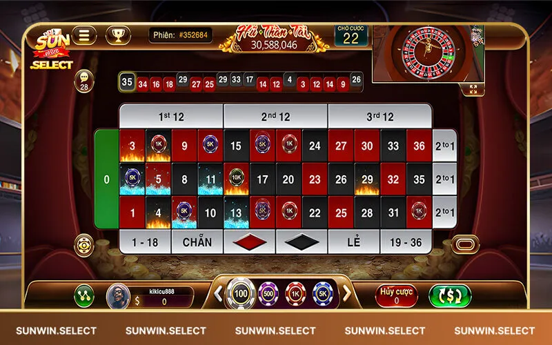 Roulette – Vòng quay may mắn đầy sức hút